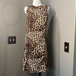 Alfani Sleeveless Leopard Sheath Dress